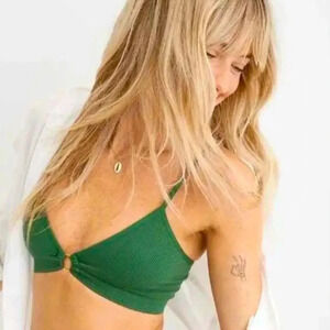 Aerie Seamless Ring Plunge Bralette Size XS